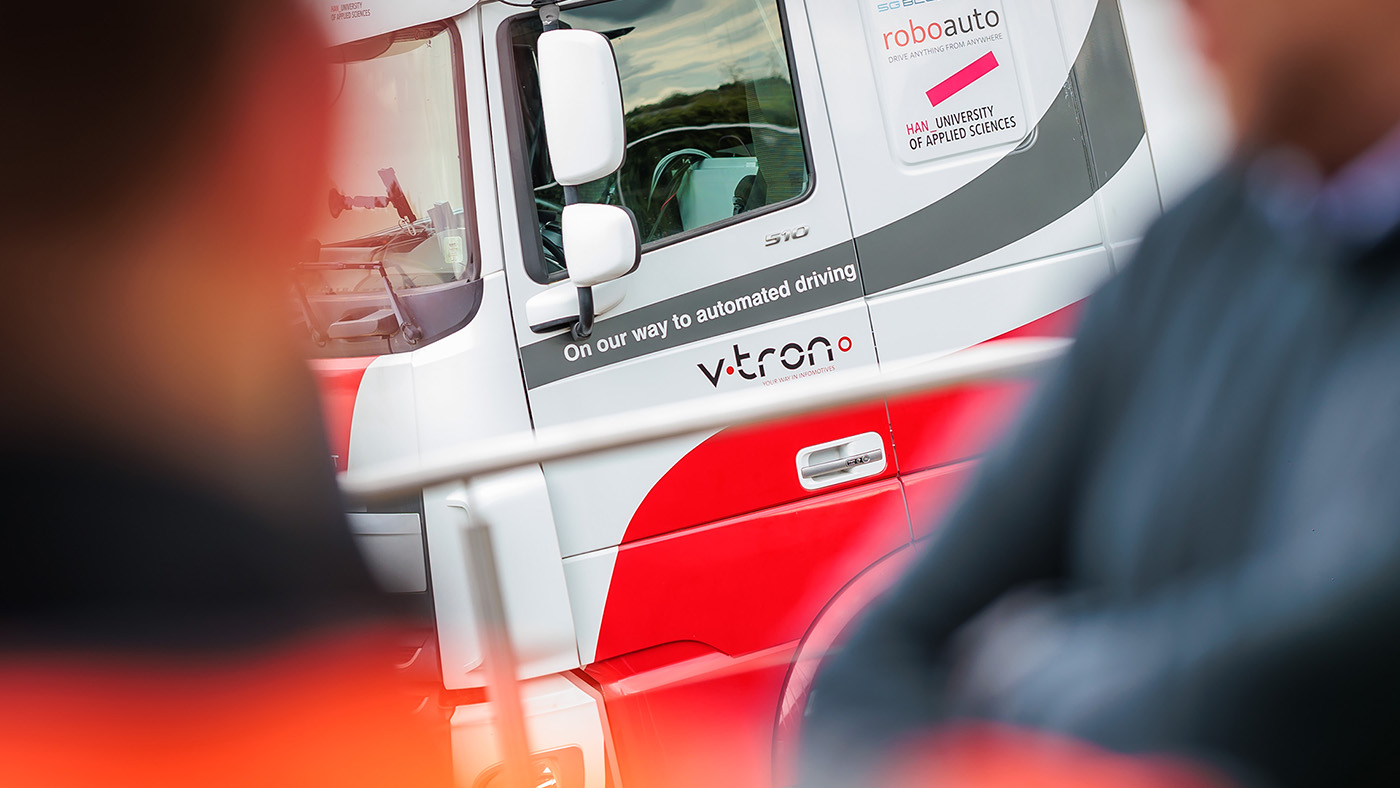 V-Tron op vrachtwagen
